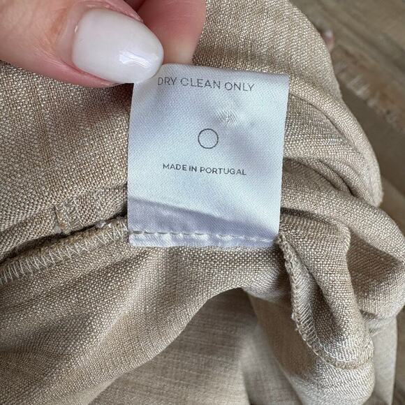 Cult Gaia Amaya Linen Suiting Skirt Size S Ecru - Picture 6 of 6